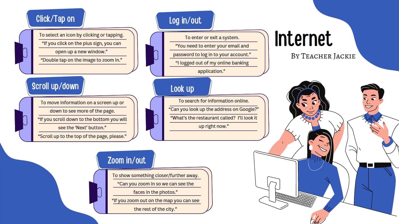 English learning materials by Jackie