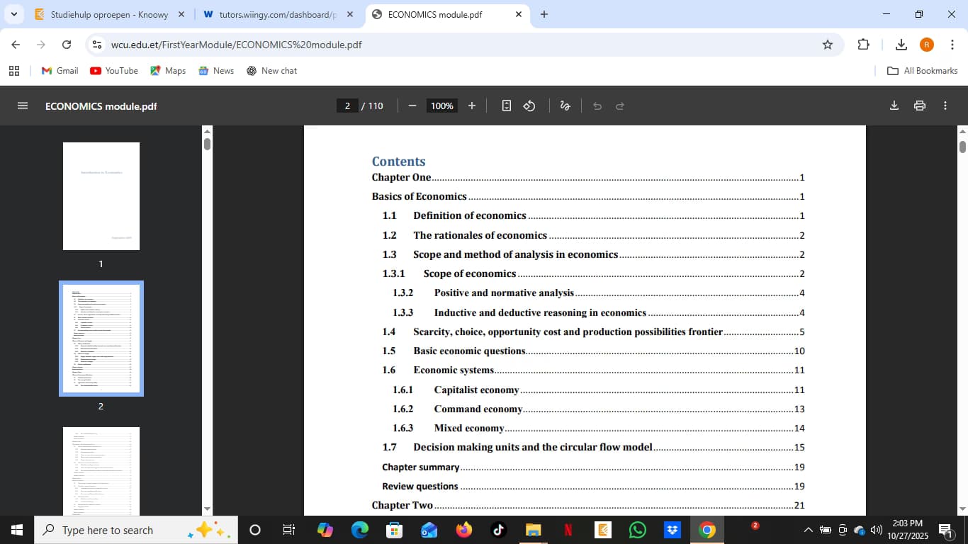Economics learning materials by Dominick