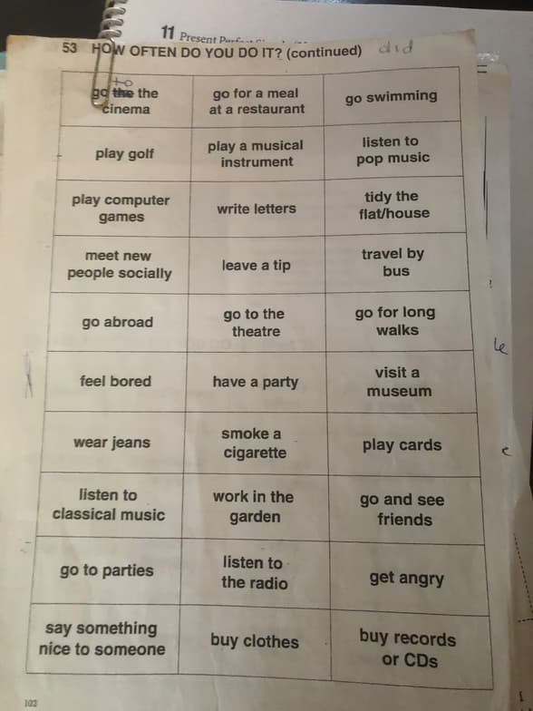 English learning materials by Kim