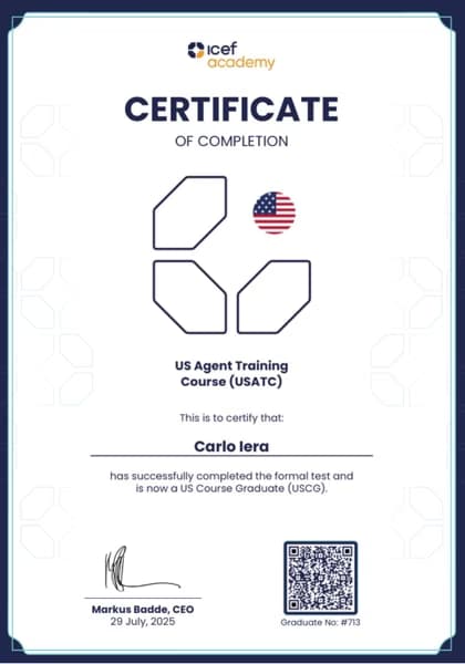 Verified degree or teaching certification of Carlo