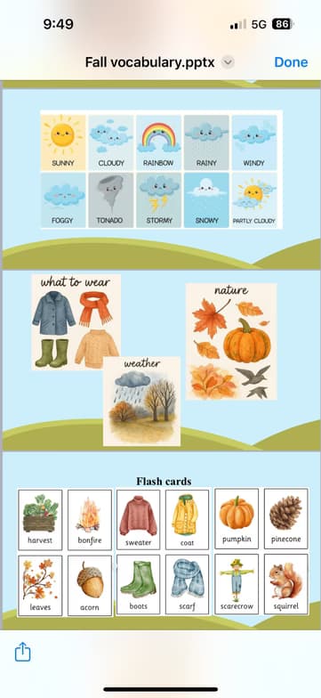 English learning materials by Olga