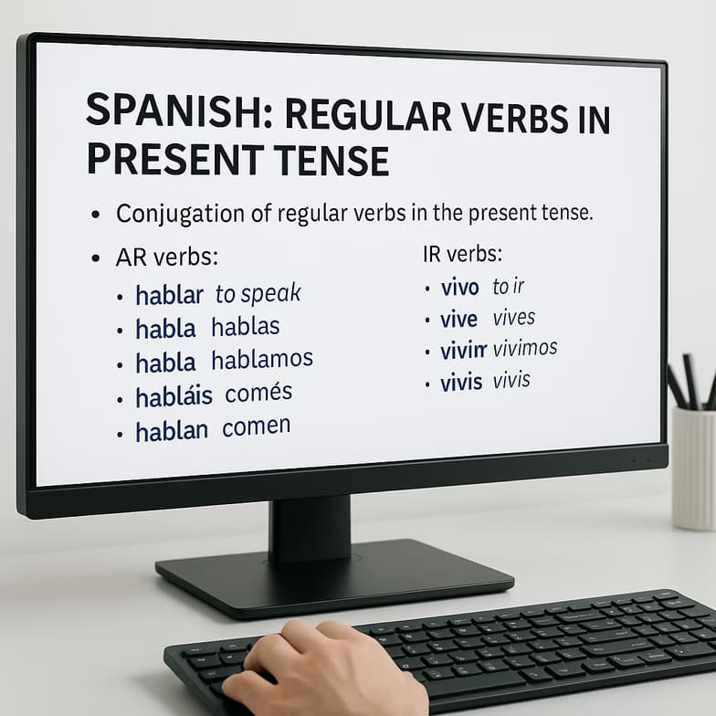 Spanish learning materials by Eugene