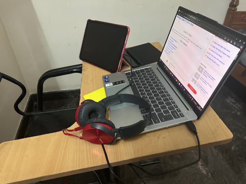 Teaching setup of M for private tutoring