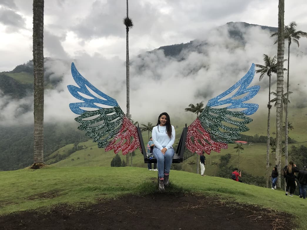 Travel snapshot of Vanessa during a trip