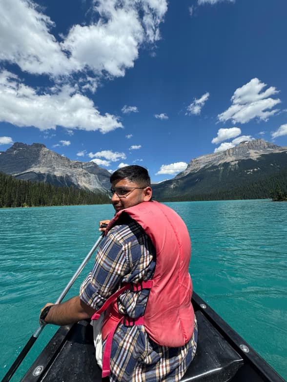 Travel snapshot of Neel during a trip