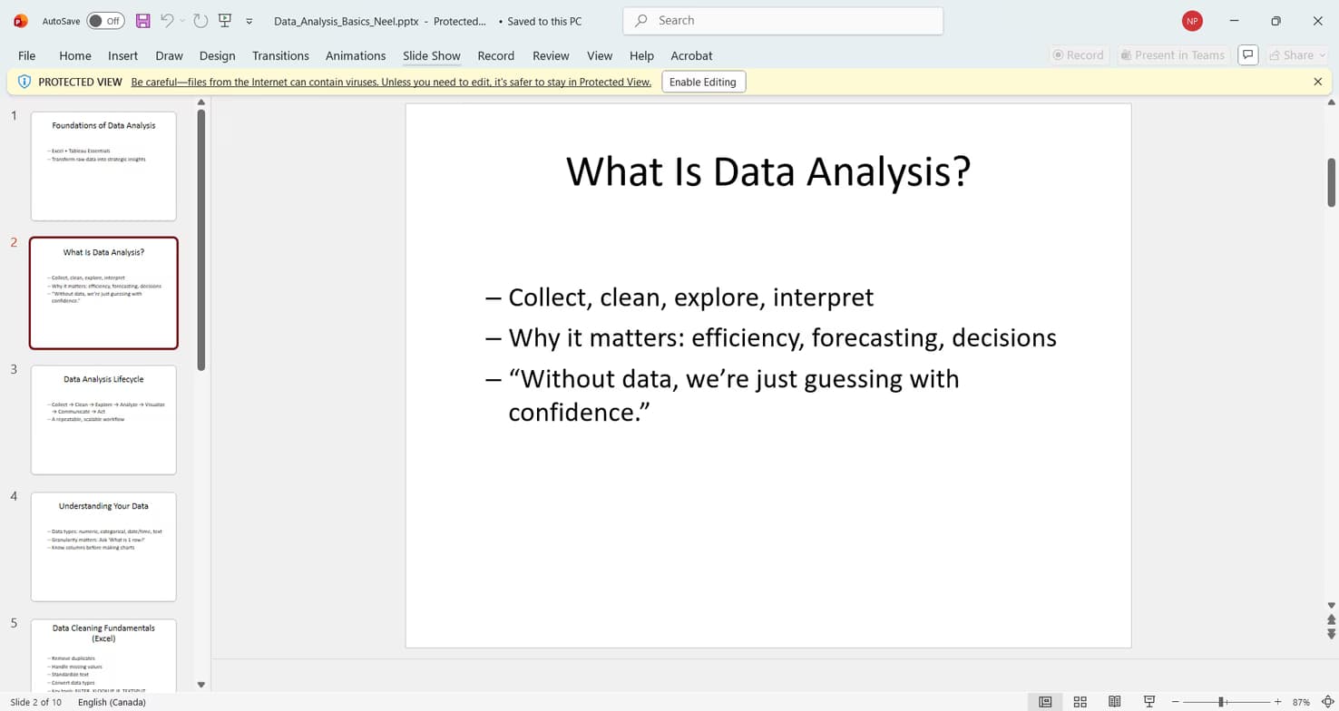 Data Science learning materials by Neel