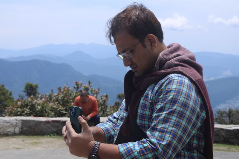 Aritraenjoying a hobby outside teaching