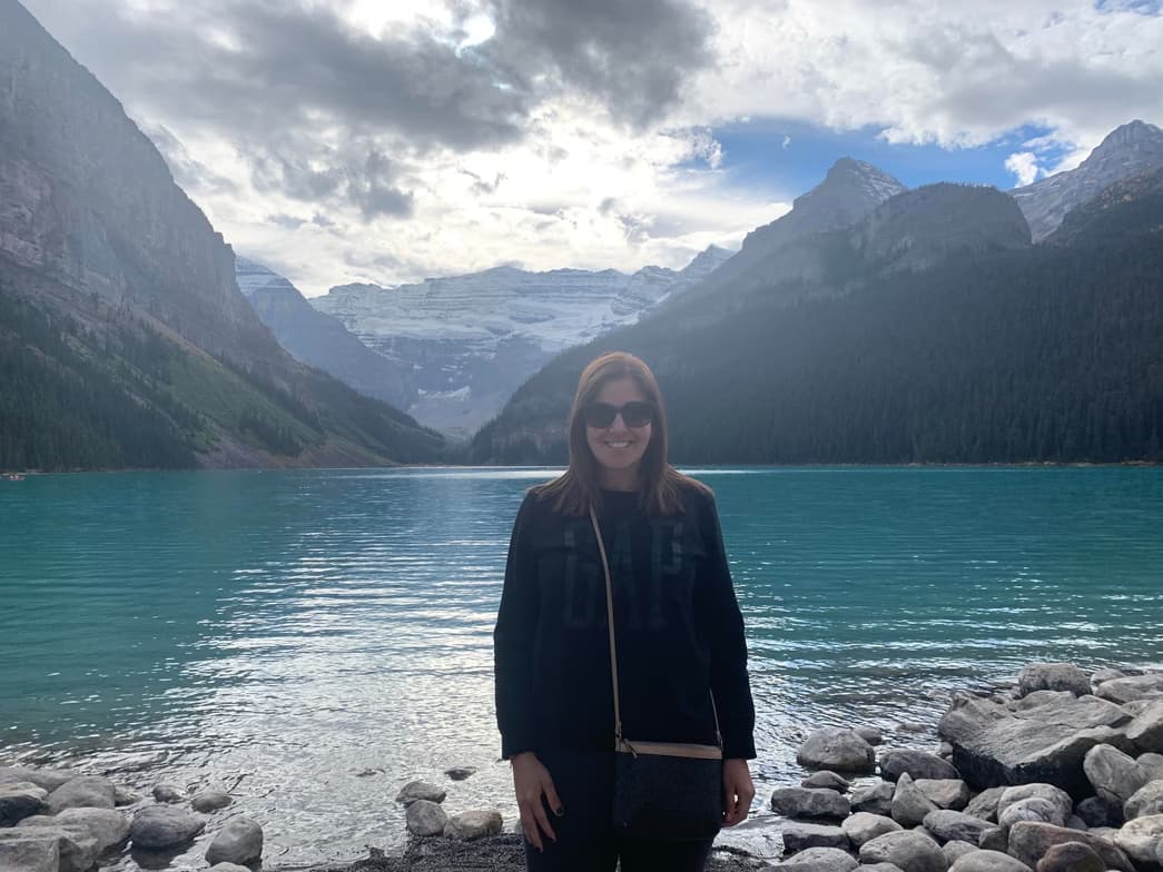 Travel snapshot of Monica during a trip