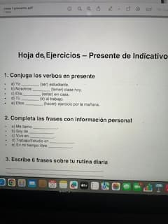 Spanish learning materials by Maria