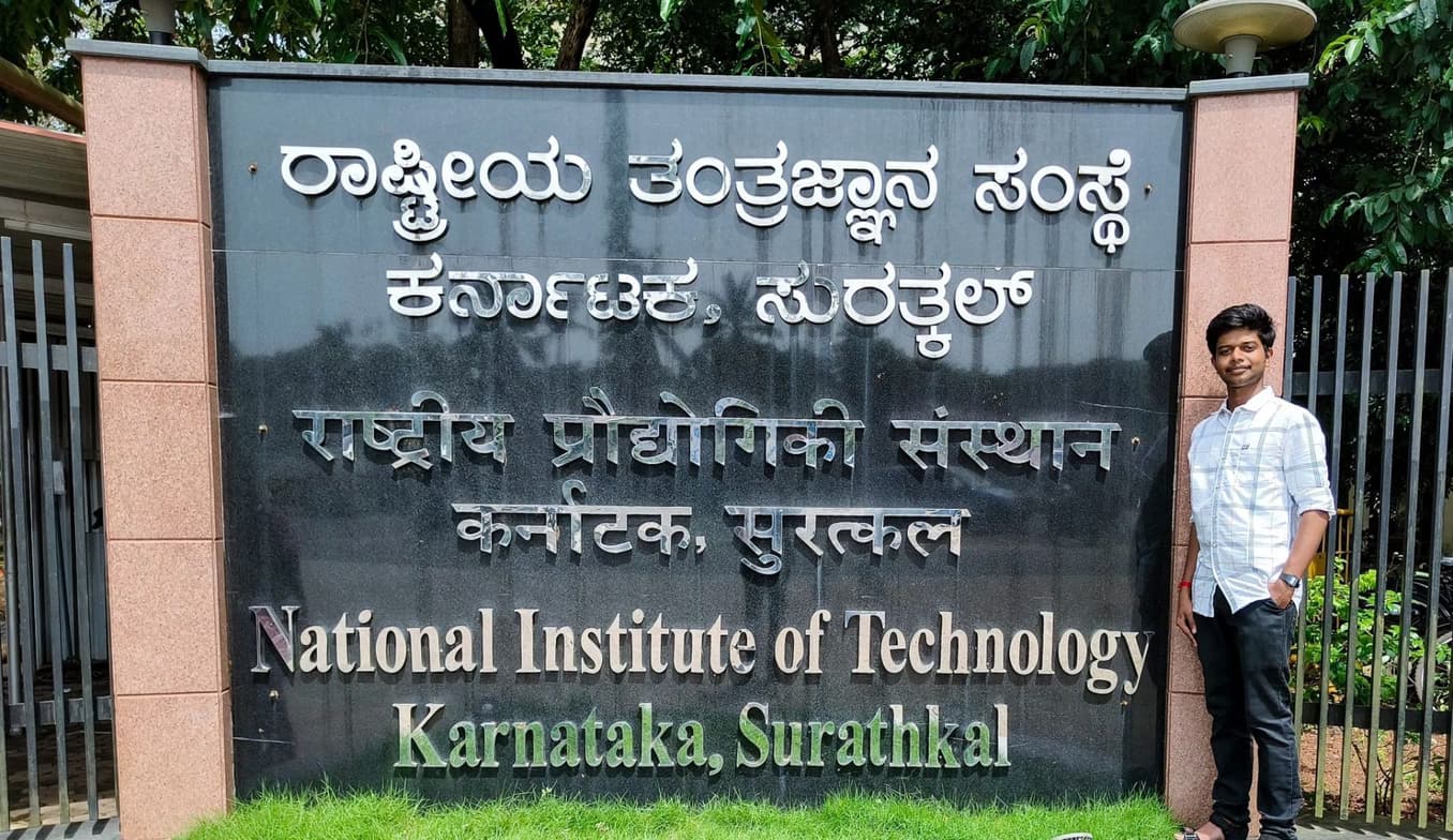 Graduation ceremony photo of Naveen