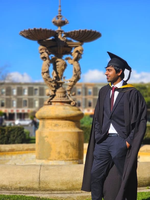 Graduation ceremony photo of Vijay