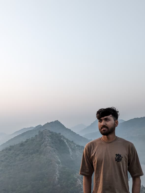 Travel snapshot of Dilesh during a trip