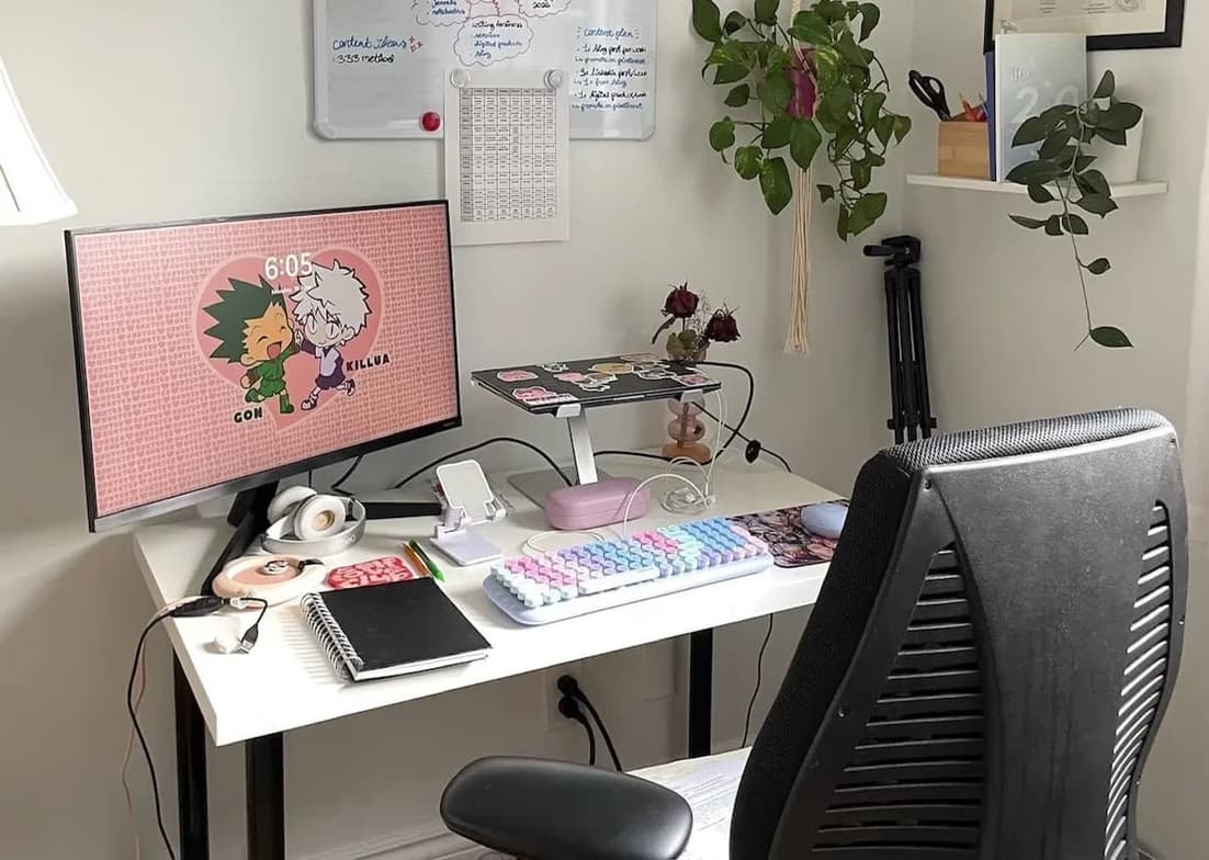 Teaching setup of Mariam for private tutoring