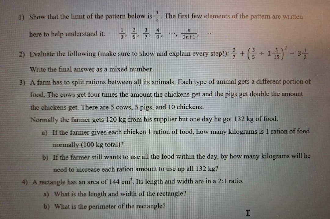 Mathematics learning materials by Nicholas