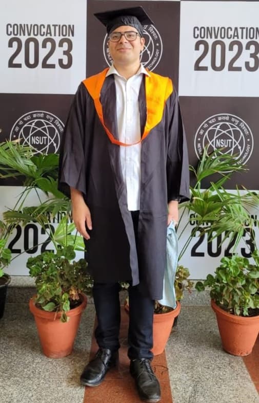Graduation ceremony photo of Jay