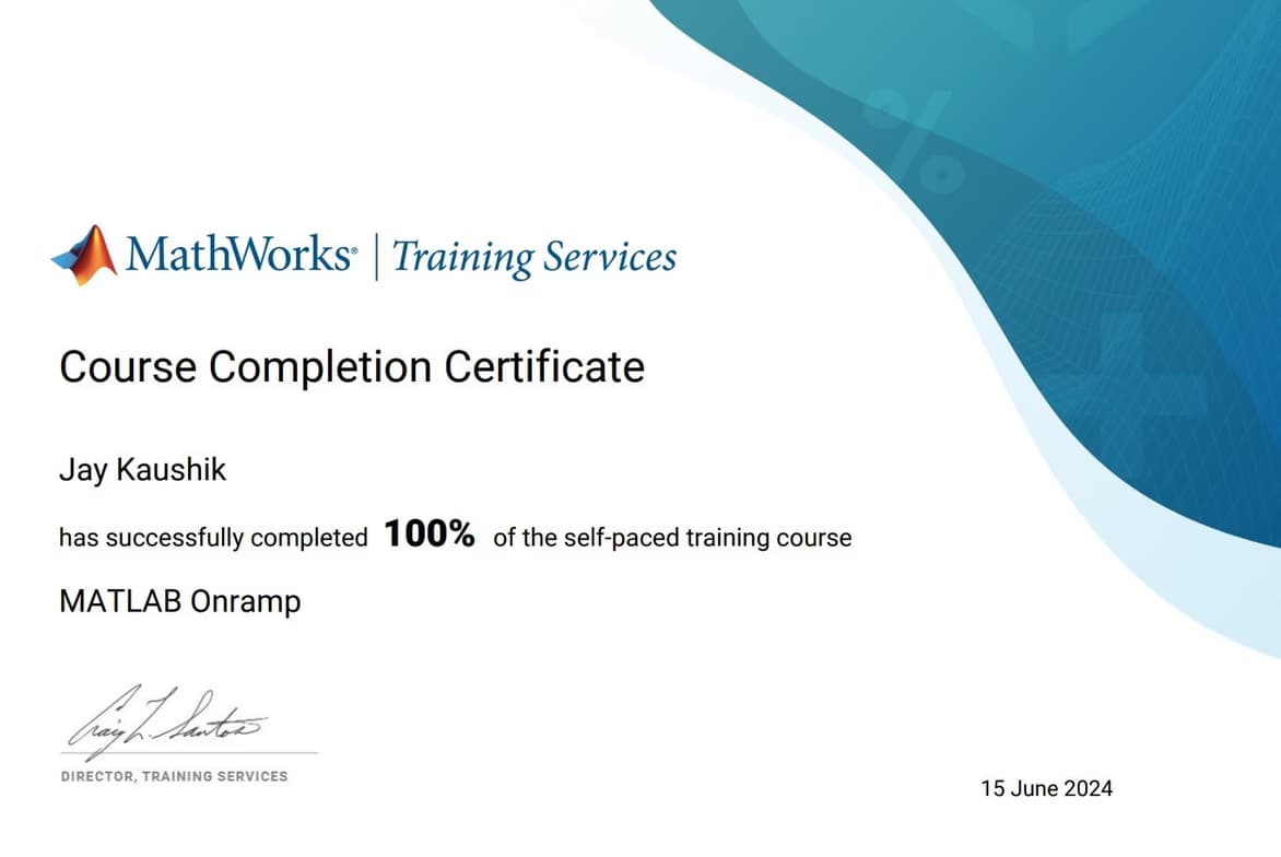 Verified degree or teaching certification of Jay