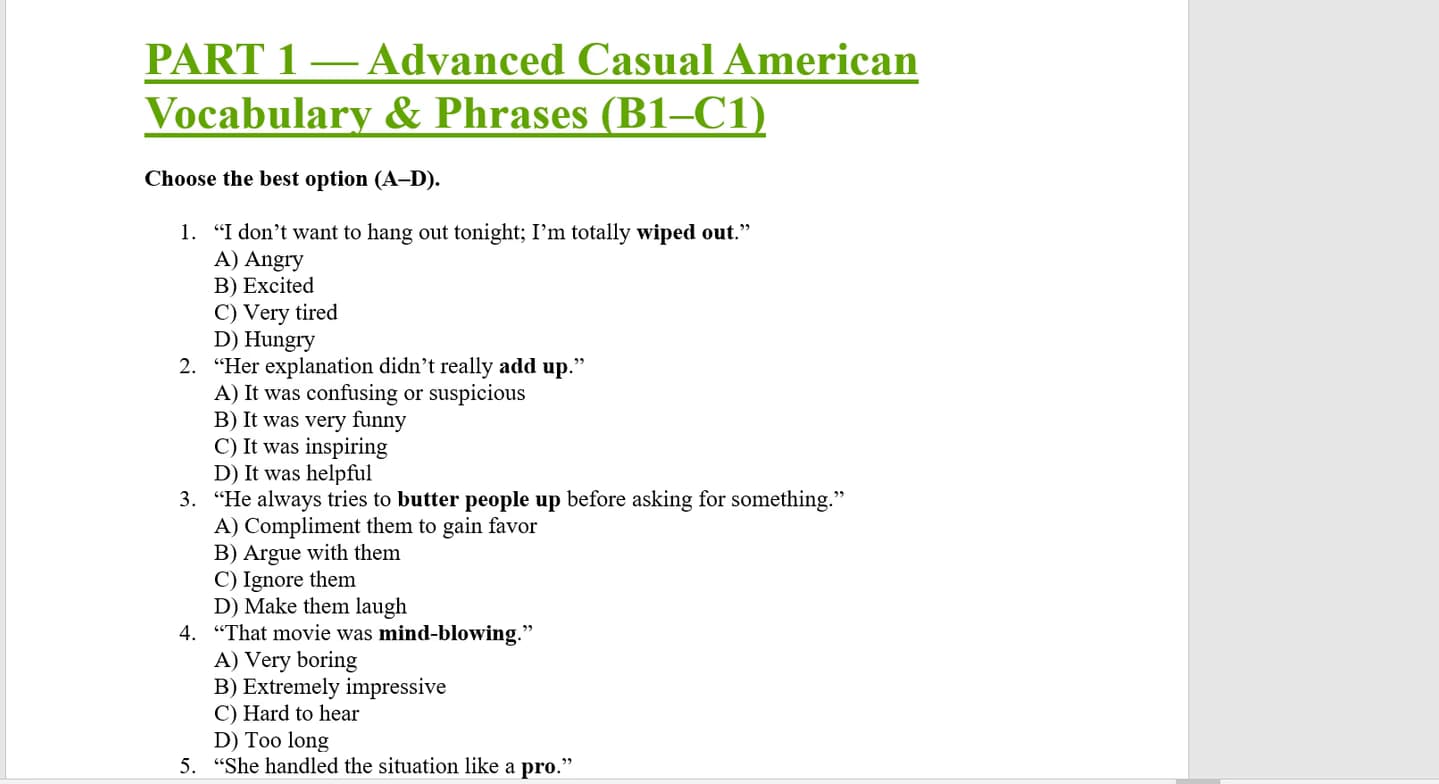 English learning materials by Sherman