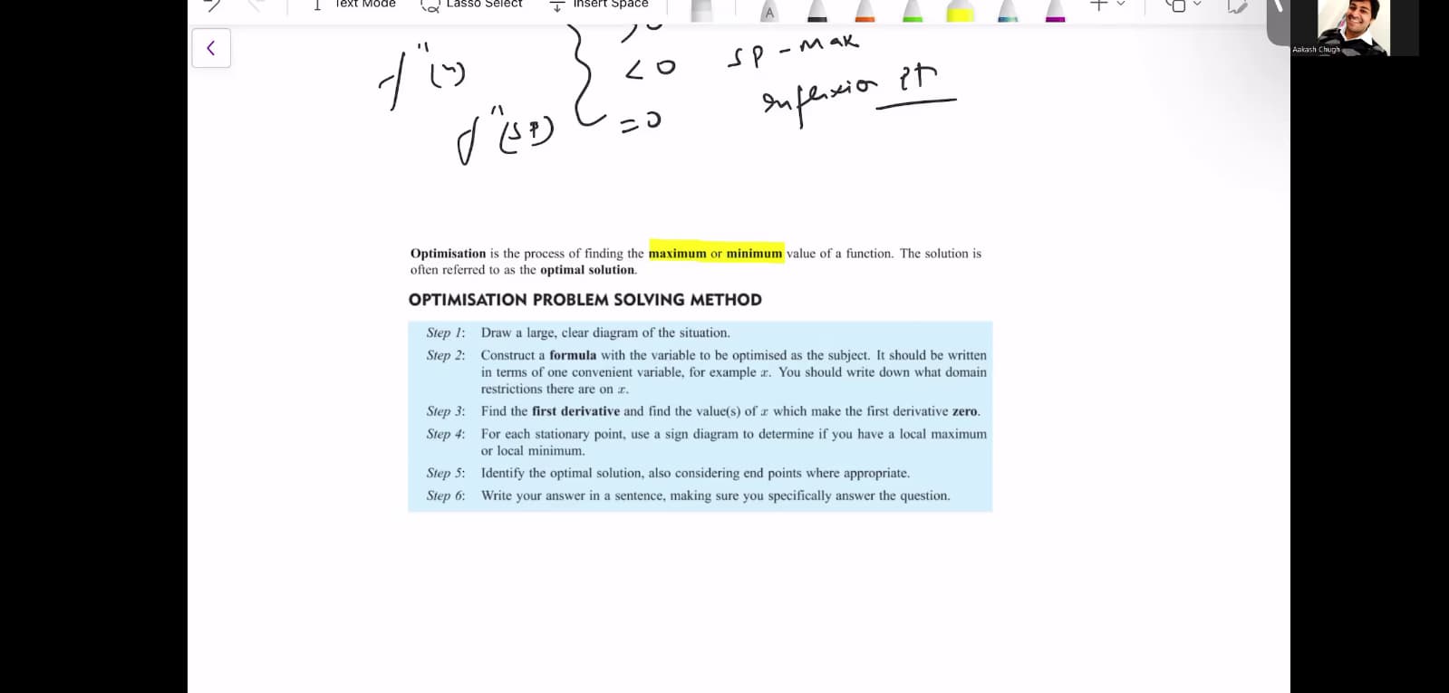 Live performance with Mathematics by Aakash