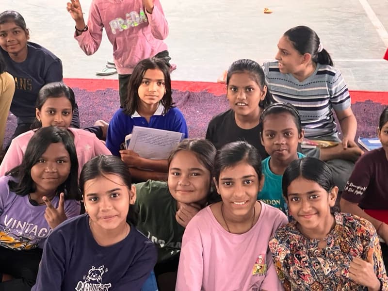 Piyush conducting a lesson