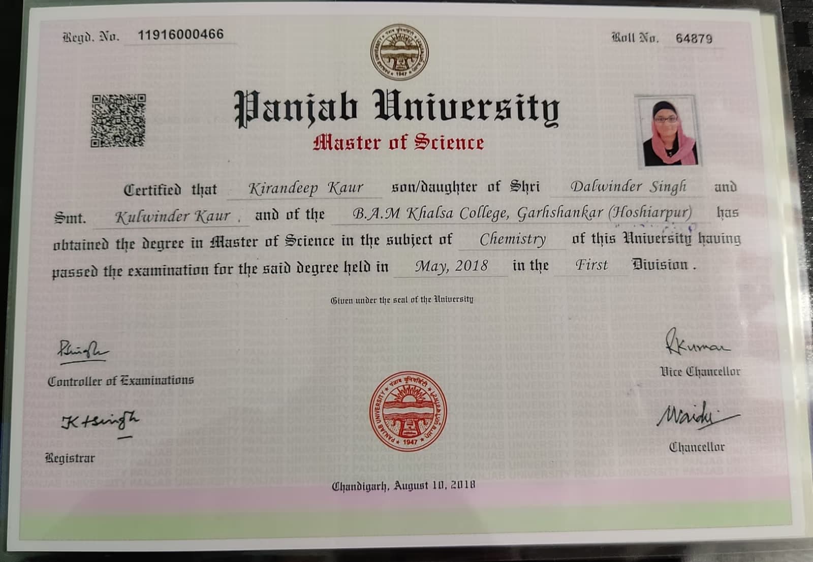 Kirandeep graduated from Lambton College