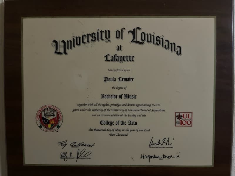 Paula graduated from University of Louisiana
