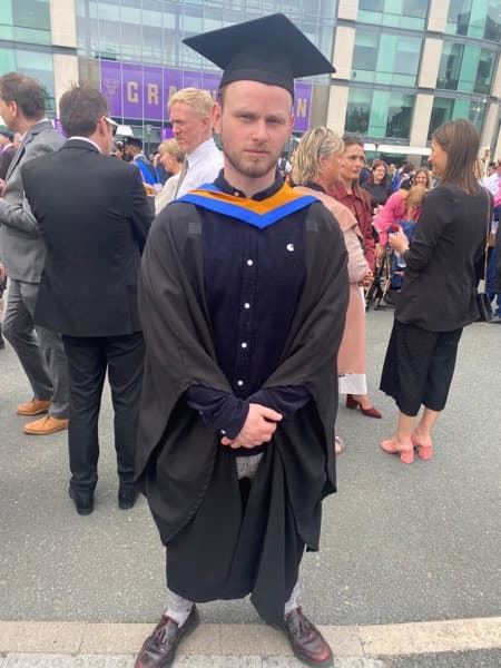 Will graduated from Leeds beckett