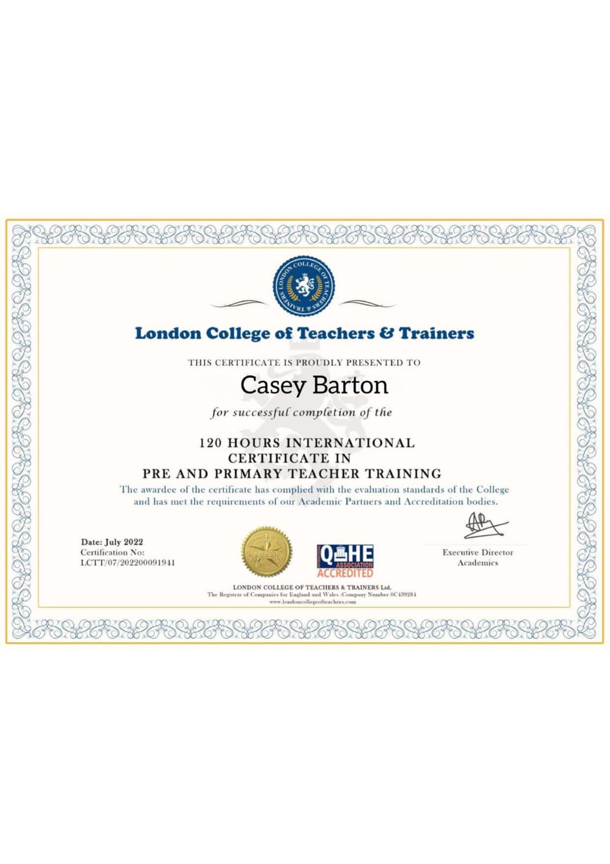 casey graduated from ucs long beach