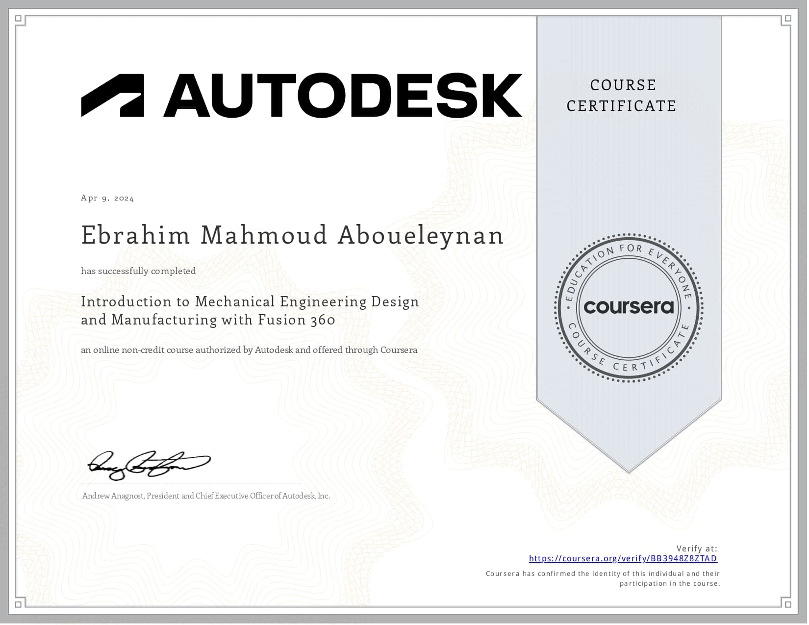 Ibrahim graduated from University of Ontario Institute of Technology