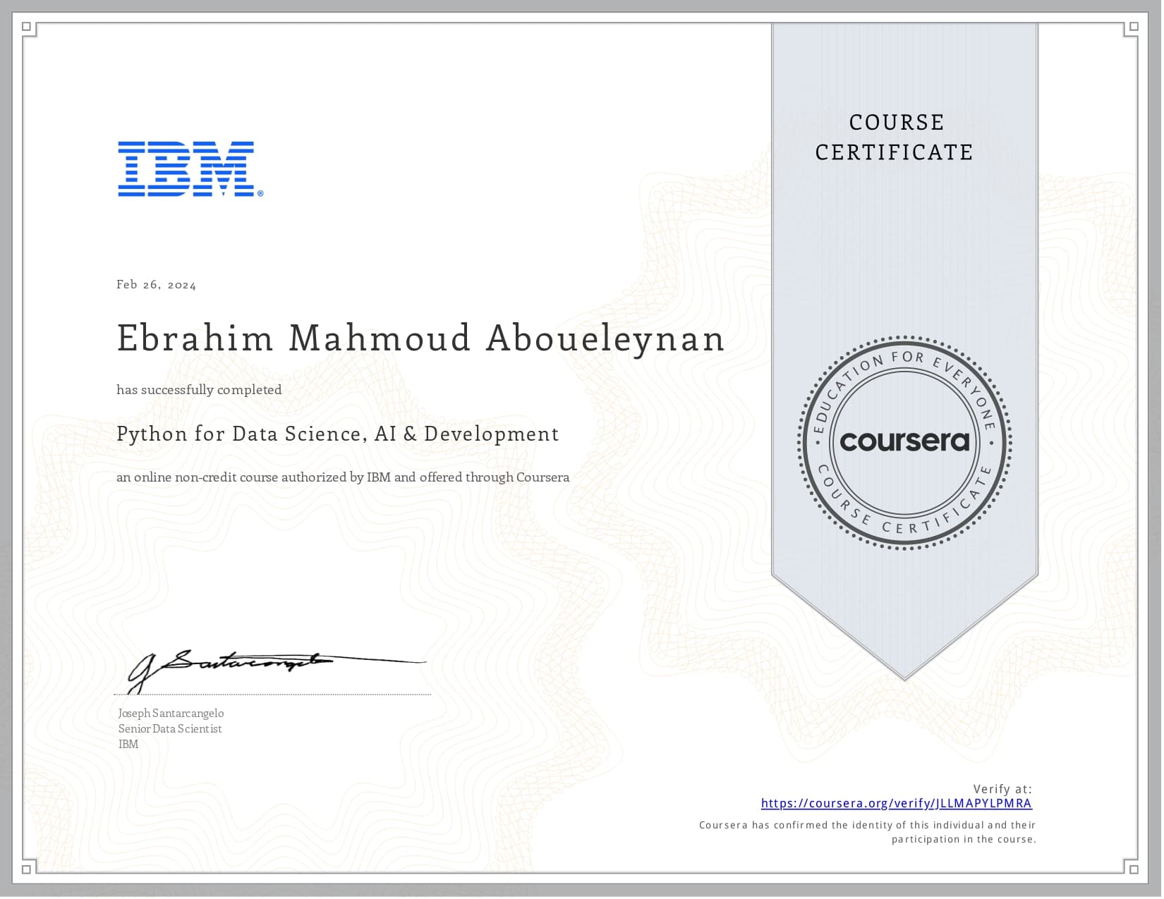 Ibrahim graduated from University of Ontario Institute of Technology